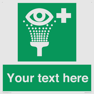 Custom Eye Wash Station Sign